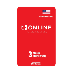 Nintendo Switch Online 3 Month Membership USA
